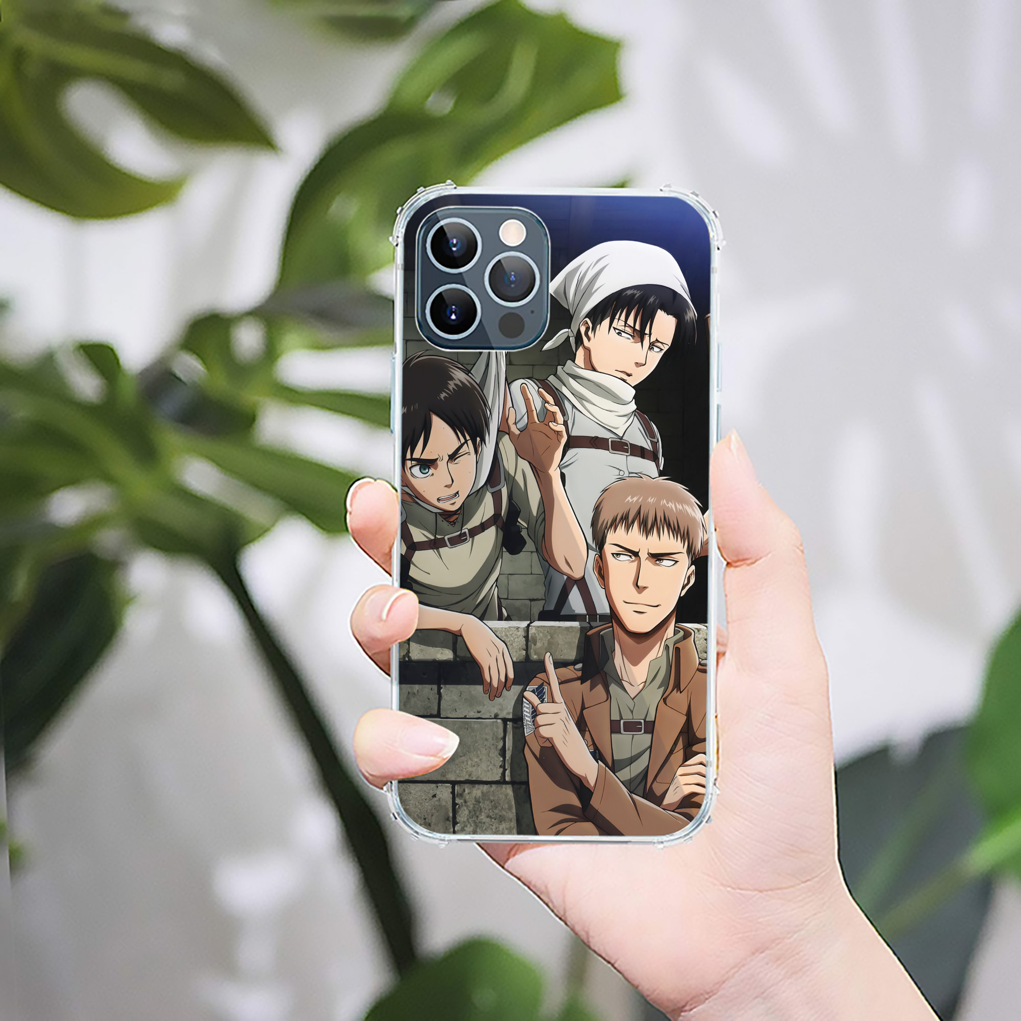 （画像用） 進撃の巨人 Attack on Titan 【iPhone 12シリーズ対応】透明スマホケース（クリアソフトケース）
